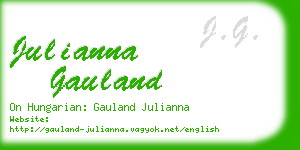 julianna gauland business card